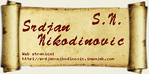 Srđan Nikodinović vizit kartica